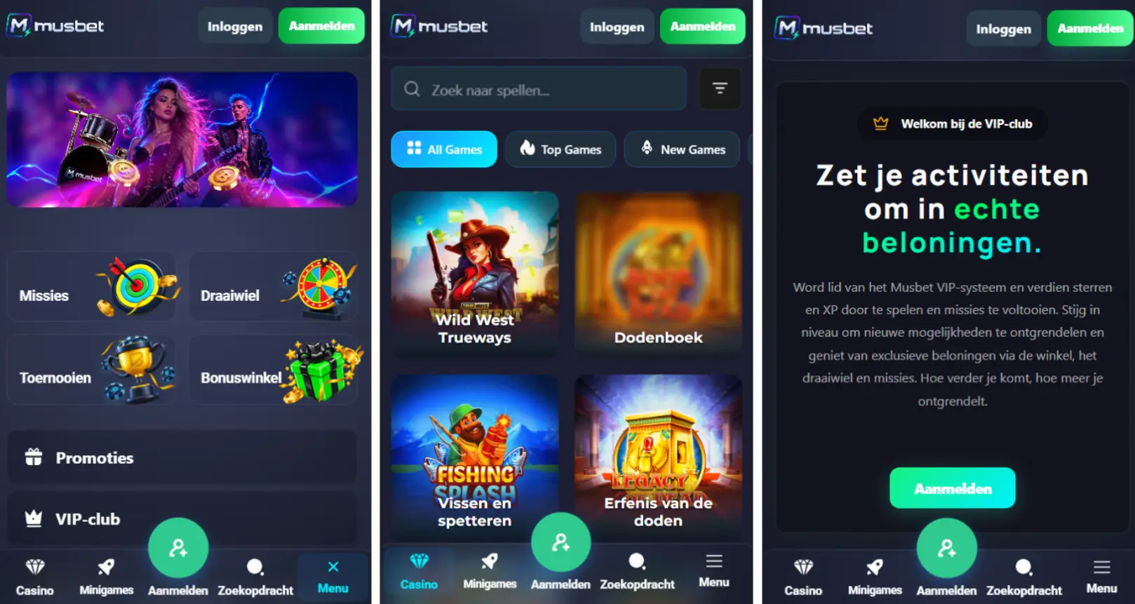 musbet casino mobiele browser