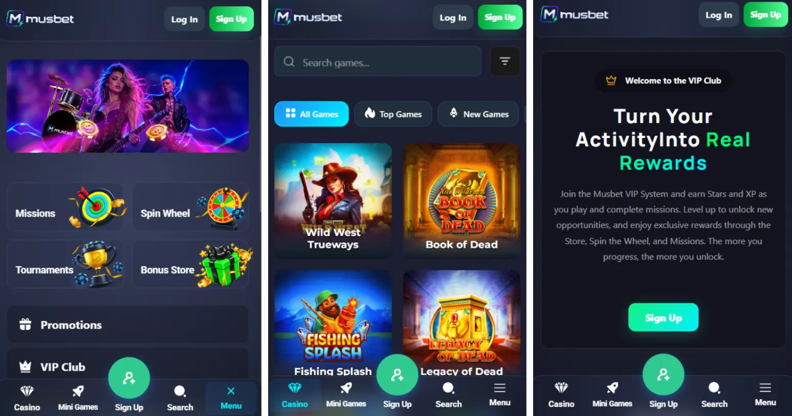 musbet casino mobile browser