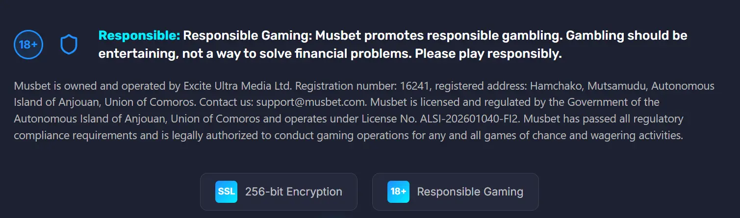 musbet casino responsible gaming