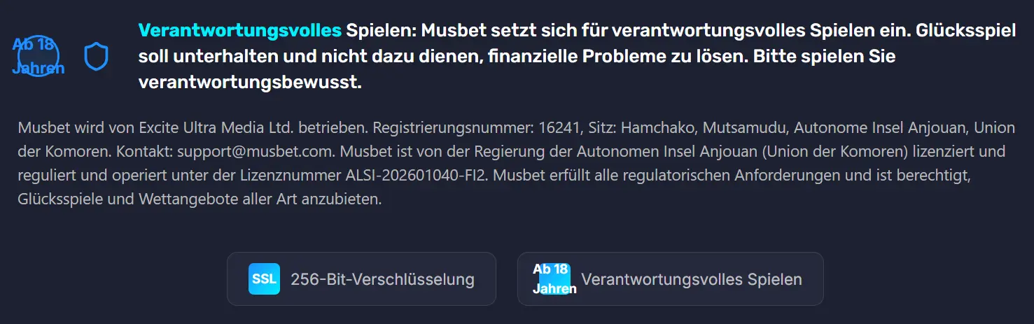 musbet casino verantwortungsvolles spielen